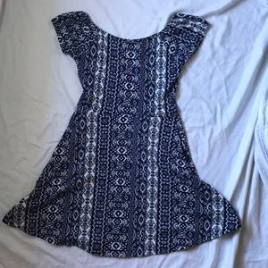 Forever 21 blue and white dress